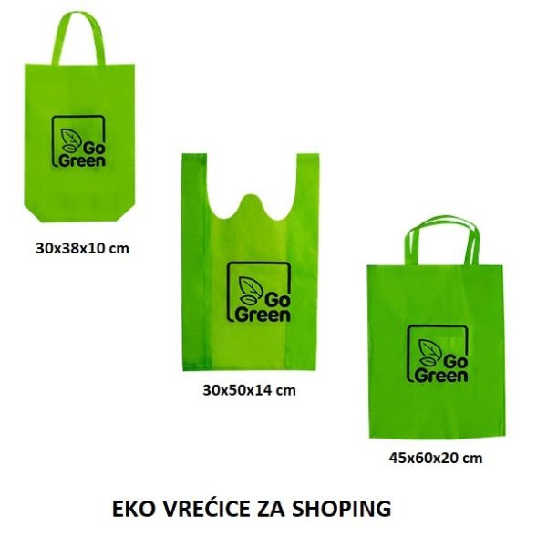 GO GREEN eko vrećice za kupovinu