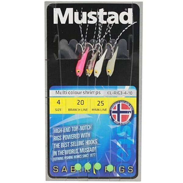 MUSTAD Sabiki Rigs CL-RIG3 Multi Colour Shrimps
