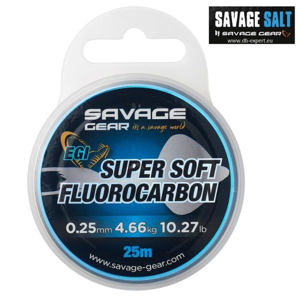 SAVAGE GEAR Super Soft Fluorocarbon EGI 25m - Image 2