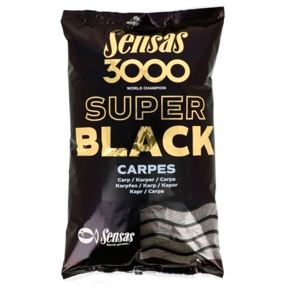 SENSAS Super Black CARPES 1kg ref. 11562