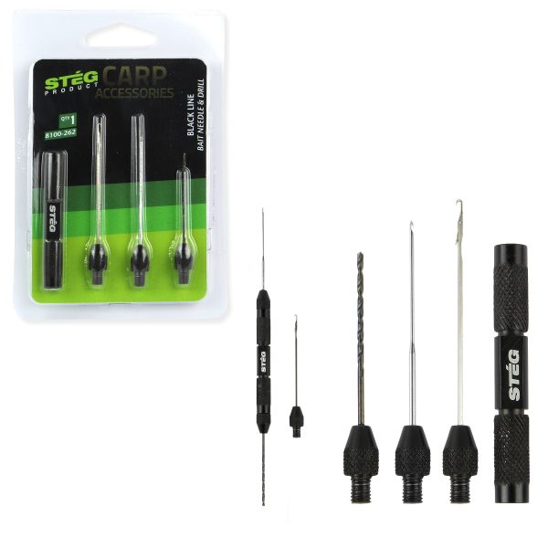 STEG Black Line Bait Needle&Drill