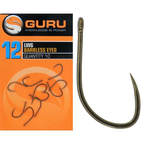 GURU LWG hook - barbless spade end - Image 3