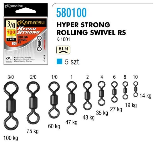 KAMATSU Hyper Strong Rolling Swivel K-1001 - Image 2