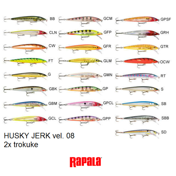 Varalica RAPALA Husky Jerk HJ-08 - Image 2