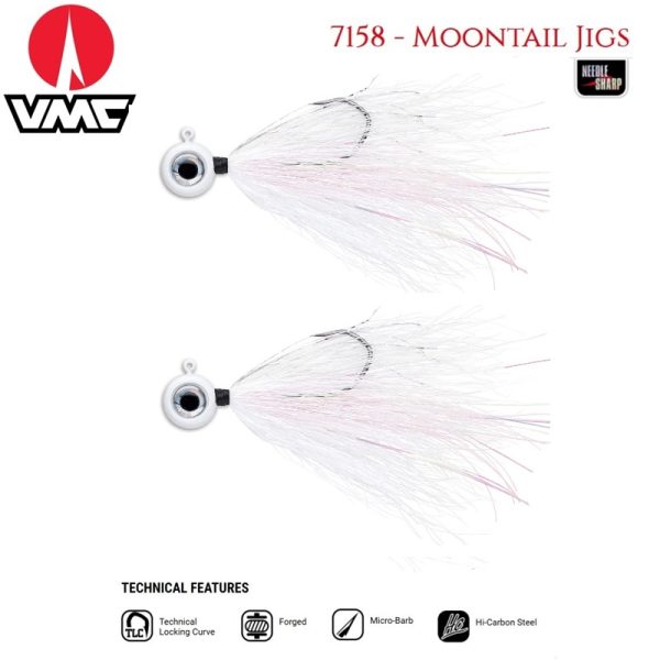 VMC Moontail Jig 2/0 3.5g White